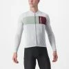 Maillot Manche Longue Castelli Prologo 7 Homme Gris/Vert 2023