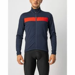 Veste Manche Longue Castelli Raddoppia 3 Bleu Foncé/Rouge 2023 -Vélos Urbains Elegant Magasin raddopia 3 bleu f r o u g e 700x700 2